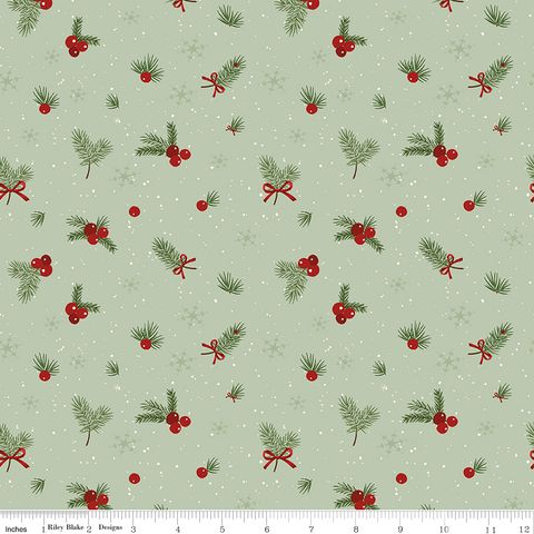PEACE ON EARTH BERRY CLUSTERS LIGHT GREEN