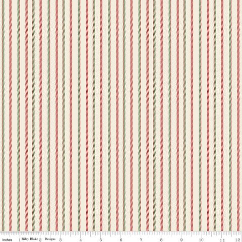 PEACE ON EARTH STRIPES CREAM