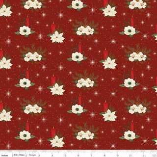 PEACE ON EARTH CANDLE FLOWERS WINTERBERRY