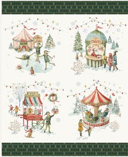 SANTA'S FAIR 35 1/2" X 43 1/2" PILLOW PANEL