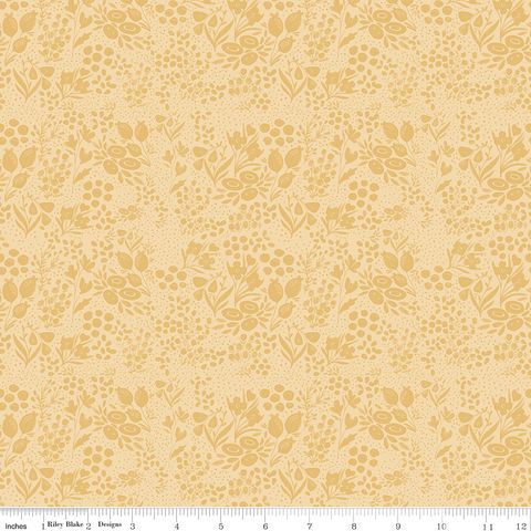 SILLY GOOSE TONAL FLORAL YELLOW