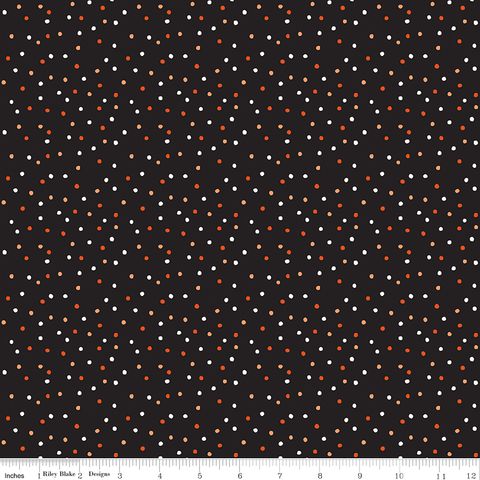 VINTAGE BOO DOTS BLACK