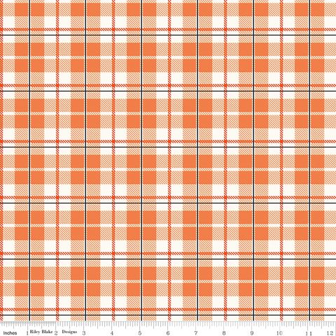 VINTAGE BOO PLAID PUMPKIN