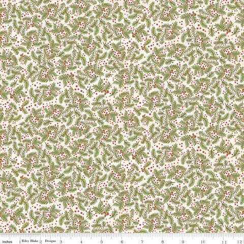 WADDLE'S CHRISTMAS PINE & BERRIES COTTON