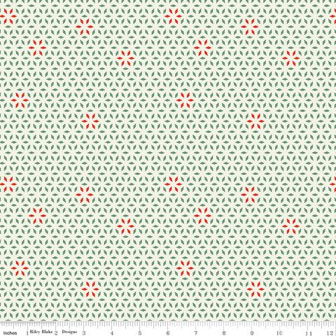CHRISTMAS CHEER SNOWFLAKE DOILY CREAM