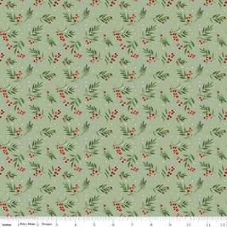 PEACE ON EARTH TOSSED BERRIES LIGHT GREEN