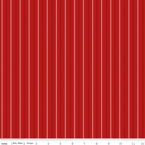 PEACE ON EARTH STRIPES RED