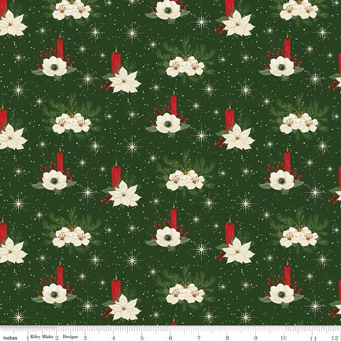 PEACE ON EARTH CANDLE FLOWERS FOREST