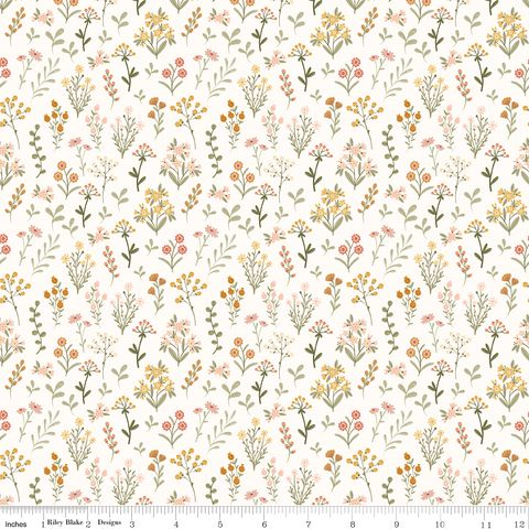 SILLY GOOSE WILDFLOWERS VINTAGE WHITE