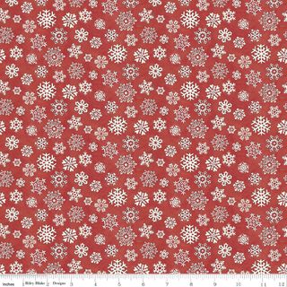 WADDLE'S CHRISTMAS SNOWFALL RED