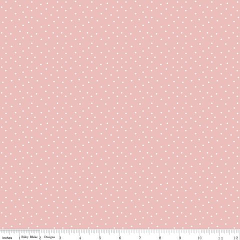 LITTLE GARDEN PATH 107/108" WIDE BACK DOTS PINK