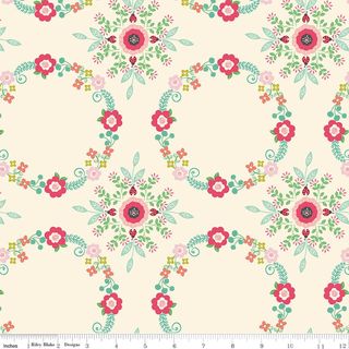 AVIARY 107/108" WIDE BACK LAUREL VINTAGE WHITE