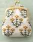 EMBROIDERY KIT - COUNTED STITCH POUCH BUTTERCUP