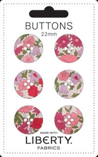 LIBERTY BUTTONS 22MM POPPY FOREST C