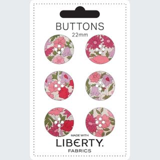 LIBERTY BUTTONS 22MM POPPY FOREST C
