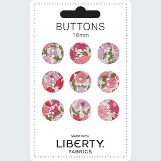 LIBERTY BUTTONS 16MM POPPY FOREST C