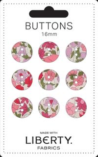 LIBERTY BUTTONS 16MM POPPY FOREST C