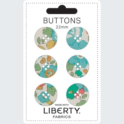 LIBERTY BUTTONS 22MM BETSY D
