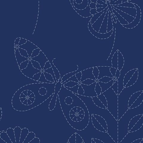 SASHIKO PANEL BUTTERLIES