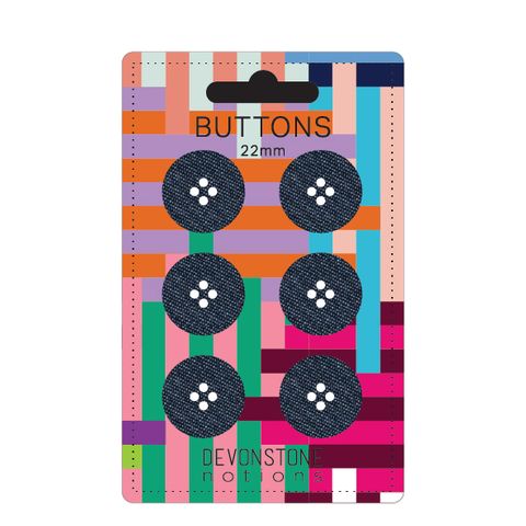 BUTTONS DENIM 22MM 6 ON