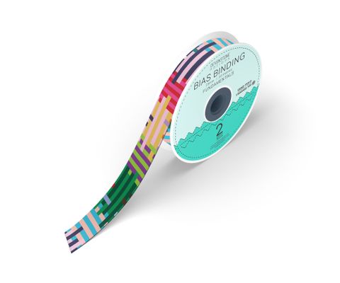 BIAS 25MM 1/4" WEAVE & TEASED