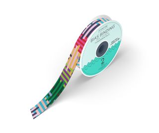 BIAS 25MM 1/4" WEAVE & TEASED