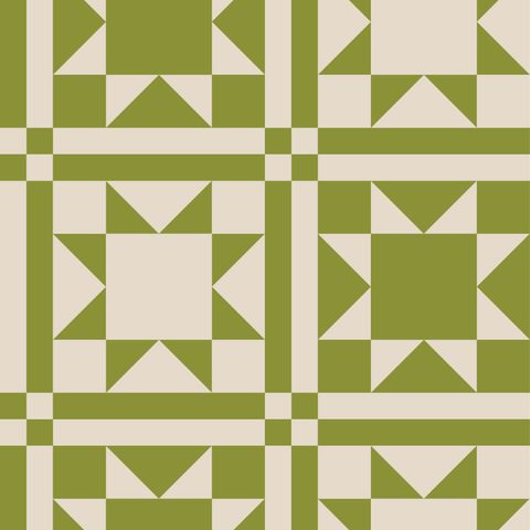 PATCHED TOGETHER CANVAS AVOCADO