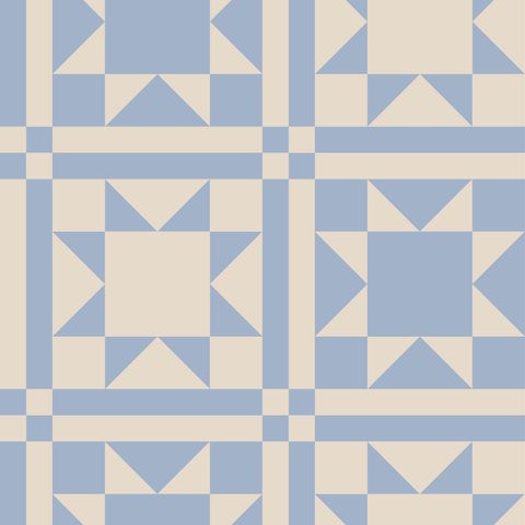 PATCHED TOGETHER BLUE