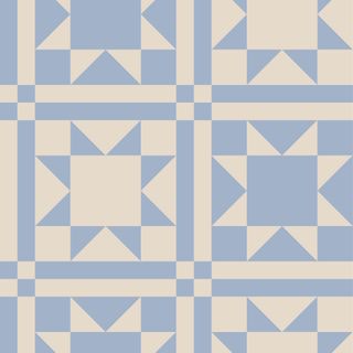 PATCHED TOGETHER BLUE