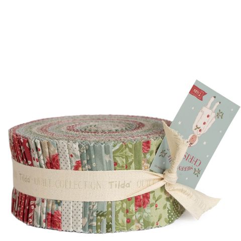 #TILDA MERRY LITTLE CHRISTMAS FABRIC ROLL 2.5" ROL