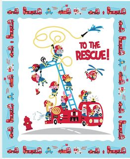 TO THE RESCUE 35 1/2" X 43 1/2" PANEL