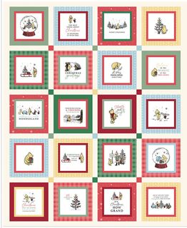 WINNIE-THE-POOH CHRISTMAS 35 1/2" X 43 1/2" CHRIST