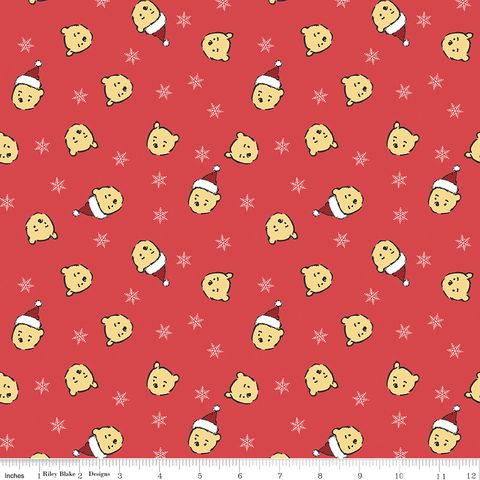 WINNIE-THE-POOH CHRISTMAS SANTA POOH JUMBLE RED