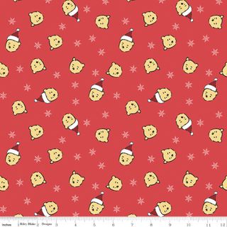 WINNIE-THE-POOH CHRISTMAS SANTA POOH JUMBLE RED