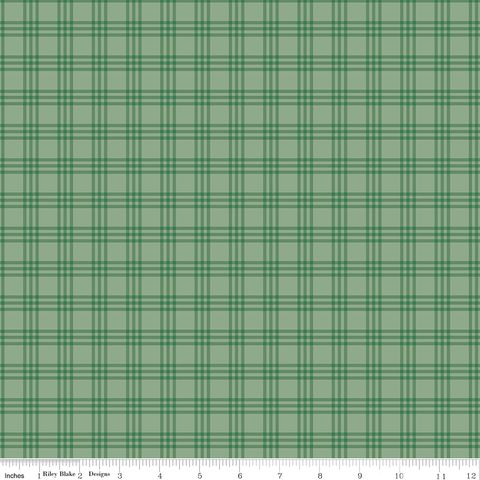 WINNIE-THE-POOH CHRISTMAS PLAID GREEN