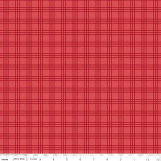 WINNIE-THE-POOH CHRISTMAS PLAID RED