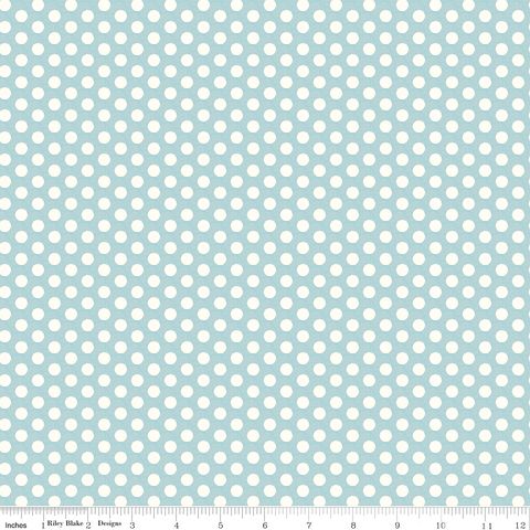 DIARY IN STITCHES DOTS BLUE