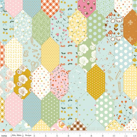 DIARY IN STITCHES HEXIES BLUE