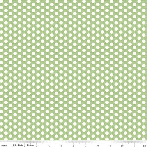 DIARY IN STITCHES DOTS GREEN