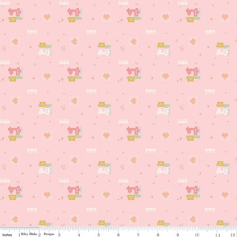 DIARY IN STITCHES SEWING MACHINES PINK