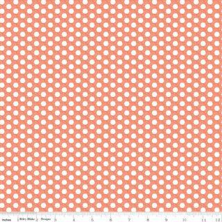 DIARY IN STITCHES DOTS SALMON