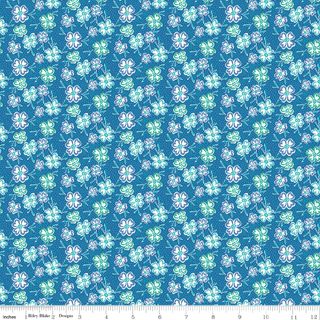 FELICITY POLKA PETALS BLUE
