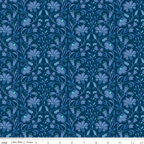 FELICITY TANGLED VINES BLUE