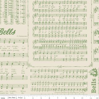 HOME TOWN HOLIDAY 2 107/108" WIDE BACK JINGLE BELL