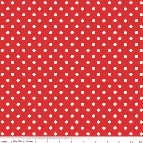 MAKE MERRY BUTTON SPOTS RED