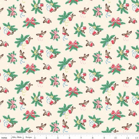 MAKE MERRY BIRDS IVORY