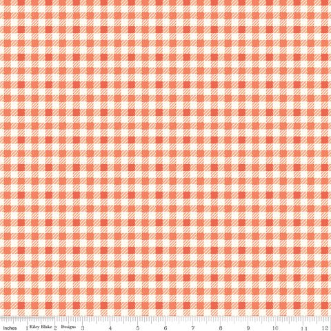DIARY IN STITCHES PLAID SALMON