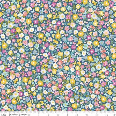 FLUTTER & BLOOM WILDFLOWER RAMBLE DENIM