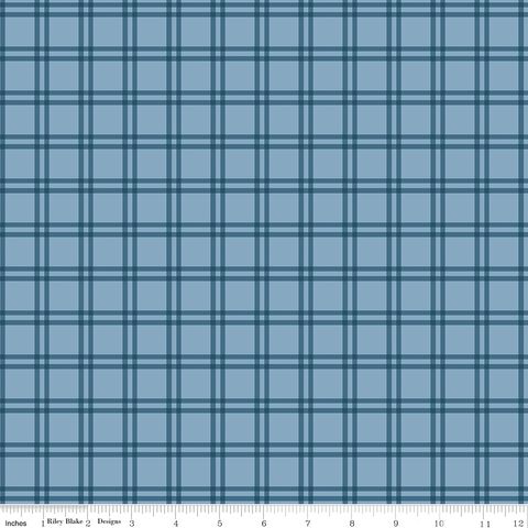FLUTTER & BLOOM PICNIC PLAID BLUE