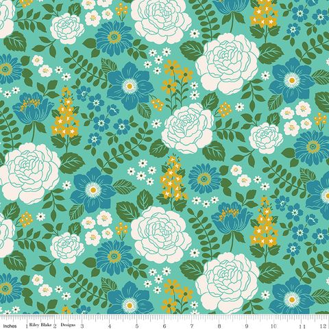 HELLO RILEY VOLUME 1 FLORAL TEAL